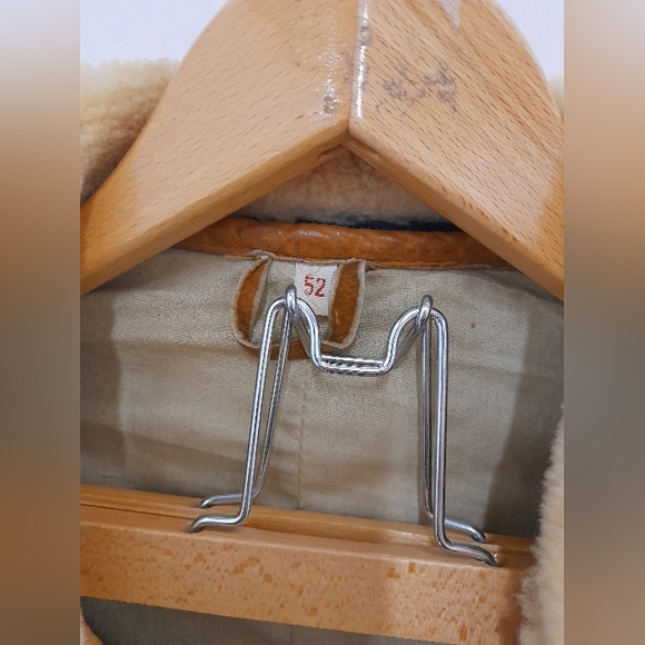 Vintage rare shearling Sheepskin sheepskin winter coat - Picture 4 of 12